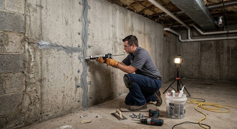 Basement Crack Repair in Sunnyvale, CA
