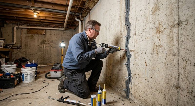 Basement Crack Repair in Sunnyvale, CA