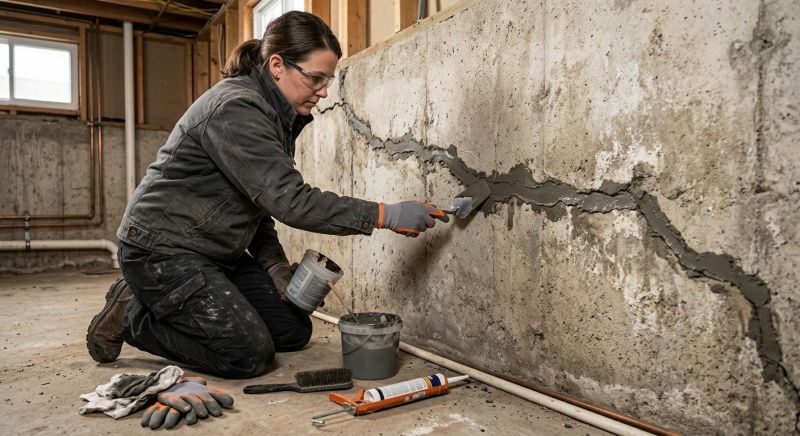 Cracked Basement Floor Repair in Sunnyvale, CA