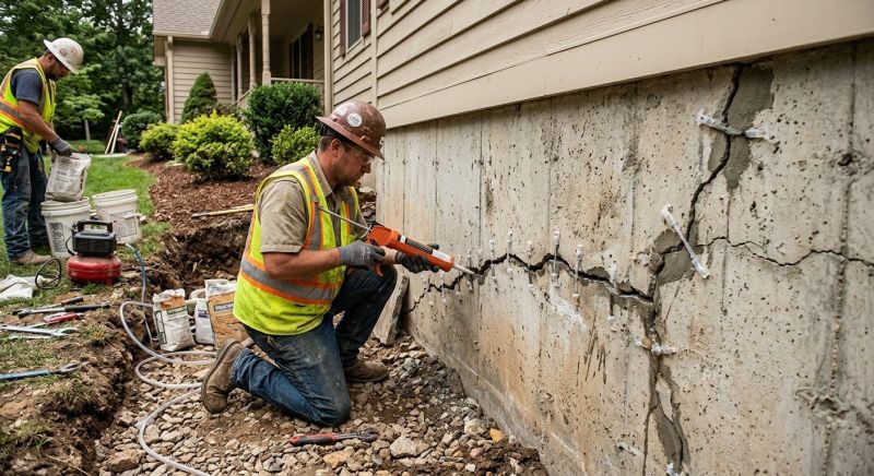 Cracked Foundation Repair in Half Moon Bay, CA