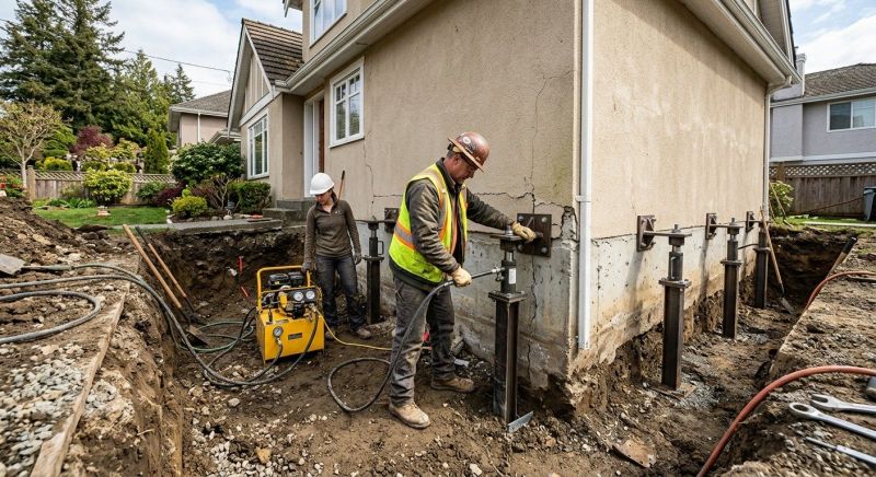 Sinking Foundation Repair in Sunnyvale, CA