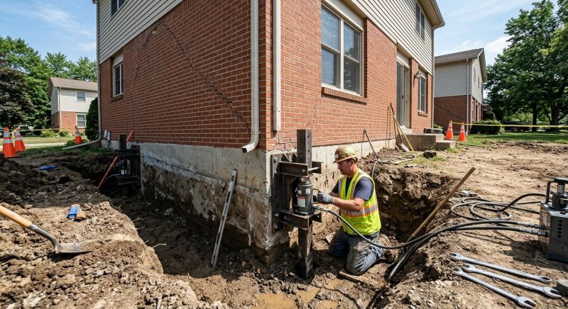Sinking Foundation Repair in Menlo Park, CA