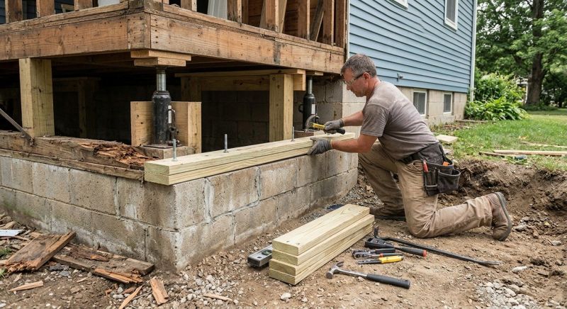 Sinking Foundation Repair in Mountain View, CA