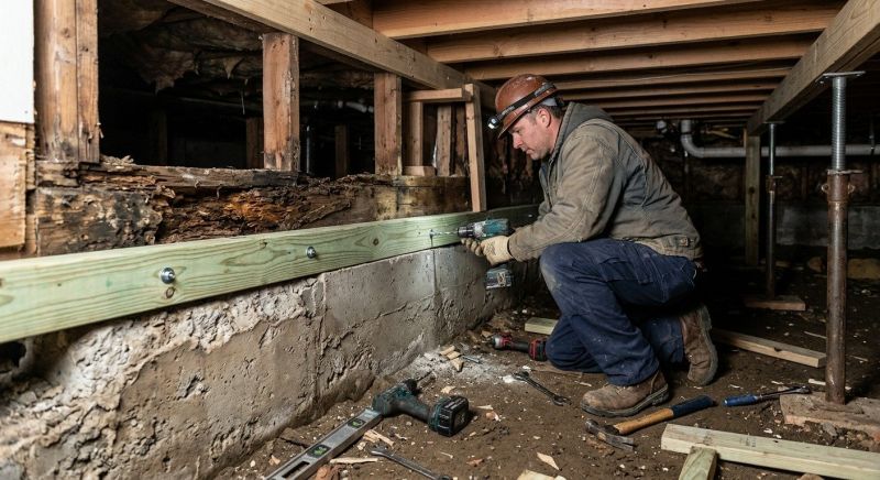 Sinking Foundation Repair in Redwood City, CA